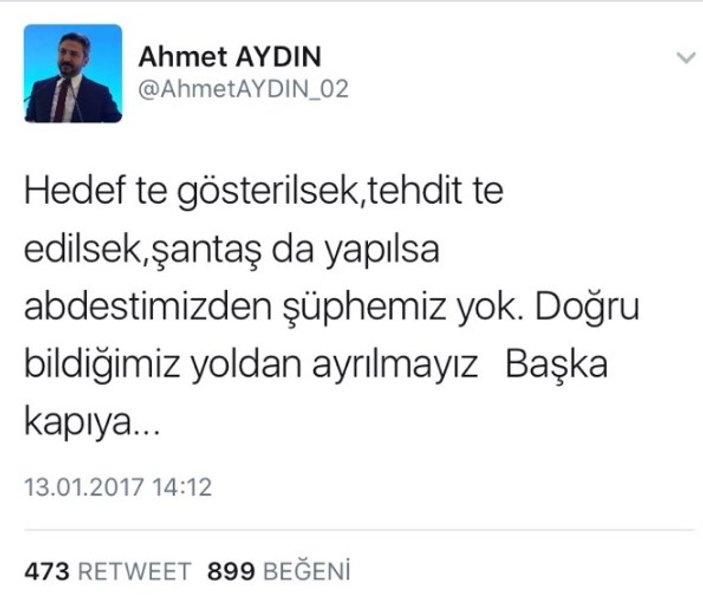 Ahmet Aydın Türkçeyi katletti