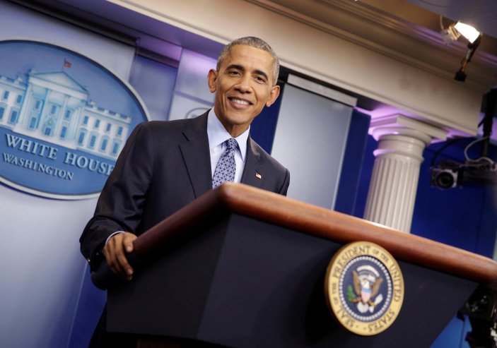 Obama Beyaz Saray'da son kez konuştu