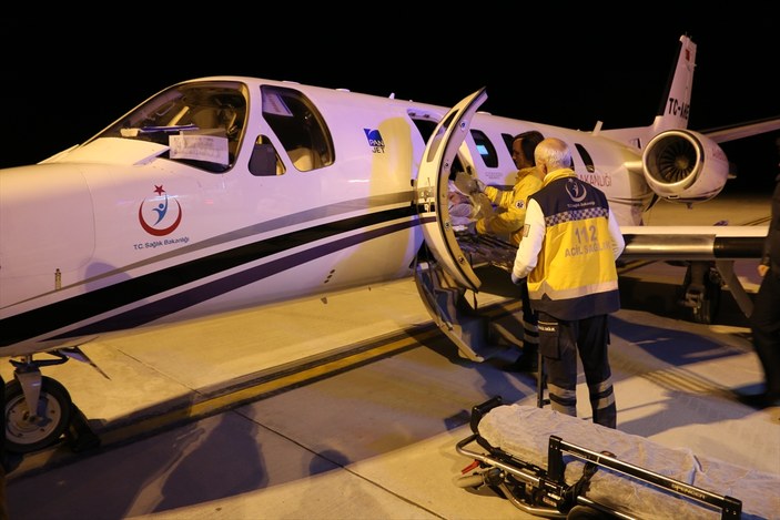 Ambulans uçak umredeki hasta için havalandı