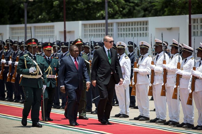 Cumhurbaşkanı Erdoğan Mozambik'te