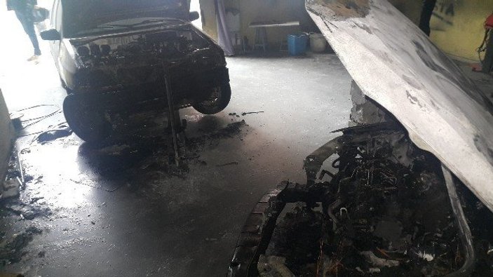 Okmeydanı'nda tamirhanede yangın çıktı 1 kişi yaralandı