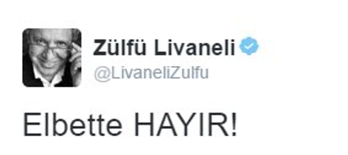 Livaneli'den başkanlığı öven yazısı hakkında açıklama