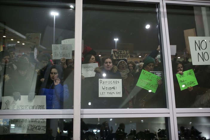 ABD'deki vize protestosu büyüyor