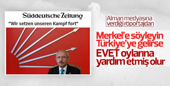 Alman sözcüye Kılıçdaroğlu'nun açıklamaları soruldu