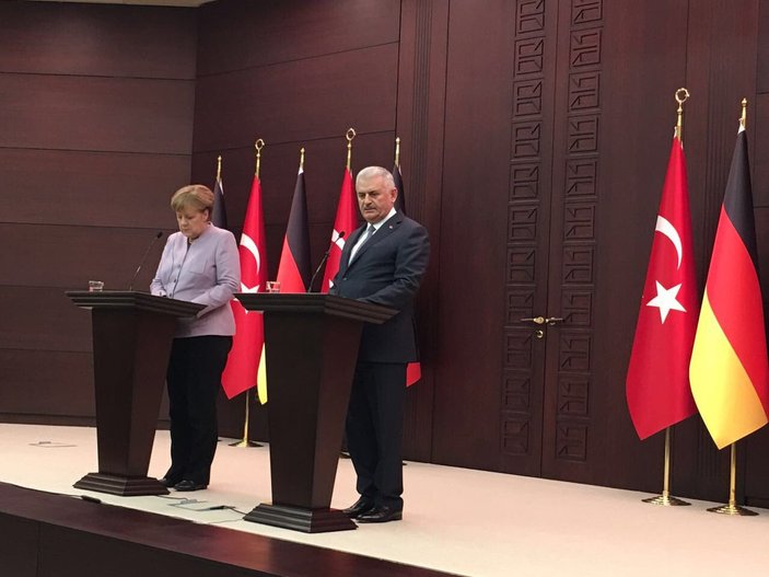 Başbakan Yıldırım ve Merkel'den ortak açıklama