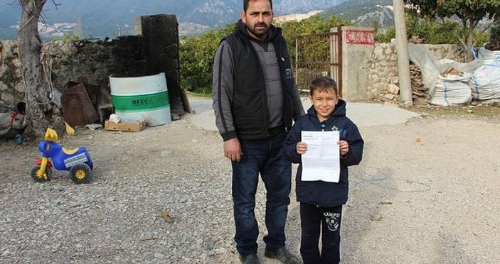 Antalya'da 8 yaşındaki çocuğa haciz gönderdiler