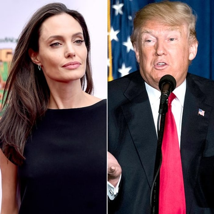 Angelina Jolie'den Trump'a tepki