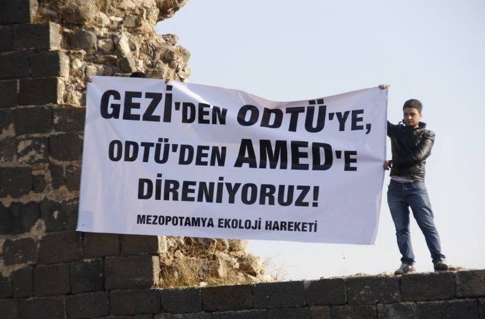 Kaletepe'de öldürülen teröristin ODTÜ'lü pankartı