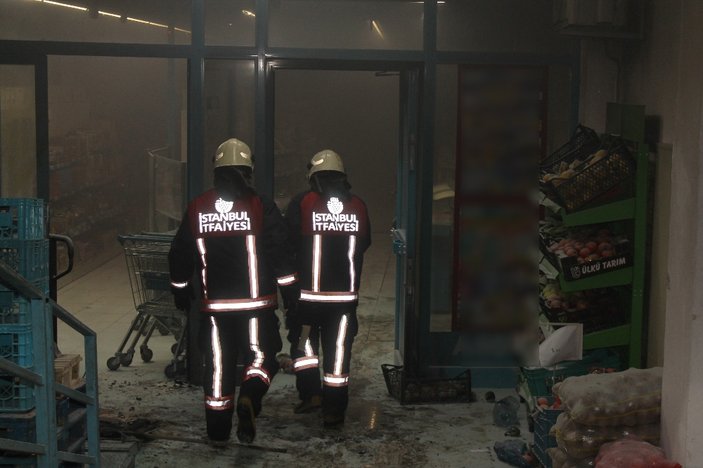 Kağıthane'de markete bombalı saldırı