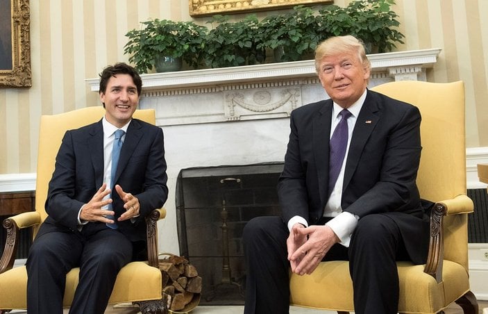 Trump ve Trudeau görüştü