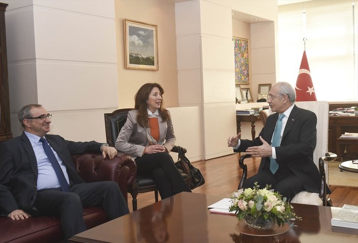 Kılıçdaroğlu İsrail Büyükelçisi Naeh'le görüştü