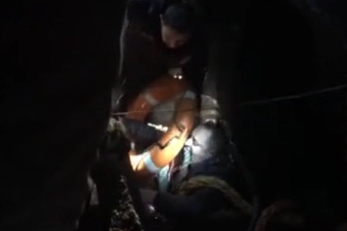 Kasımpaşa'da denize düşen işçi 40 dakikada kurtarıldı