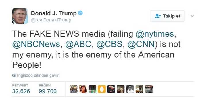 Trump ABD medyasına savaş açtı
