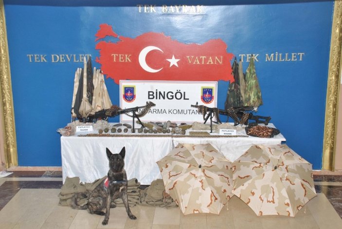 Bingöl’de PKK’nın silah deposu ele geçirildi