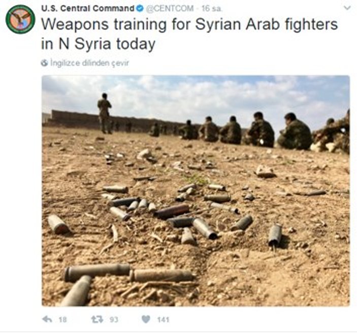 ABD Suriye’de verdiği silahların fotoğraflarını paylaştı