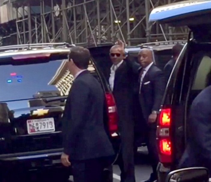 Obama Manhattan'da alkışlarla karşılandı