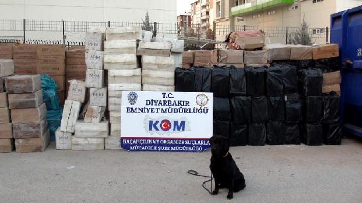 Diyarbakır'da 327 bin 400 kaçak sigara ele geçirildi