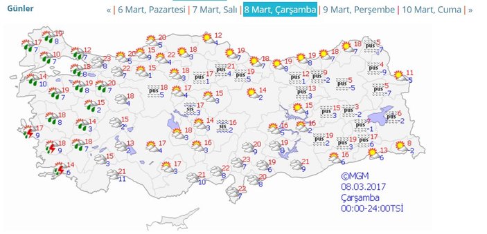 Hava sıcaklıkları 6 dereceye kadar artacak