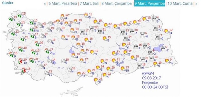 Marmara Bölgesi'nde yağış bekleniyor