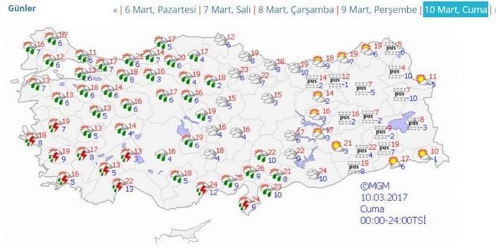 Marmara Bölgesi'nde yağış bekleniyor