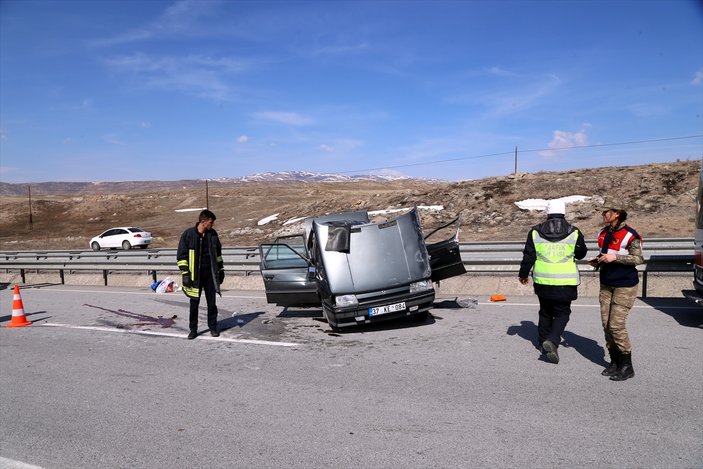 Sivas'ta trafik kazası: 1 ölü