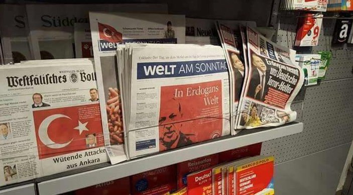 Alman gazetelerine Erdoğan damgası