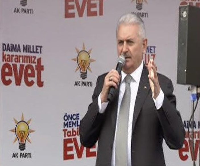 Başbakan Yıldırım'ın Düzce mitingi