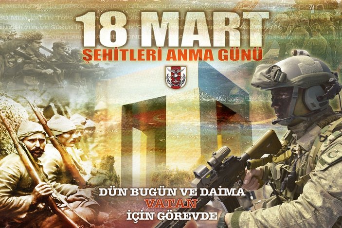 TSK'nın, Mustafa Kemal'siz 18 Mart afişleri