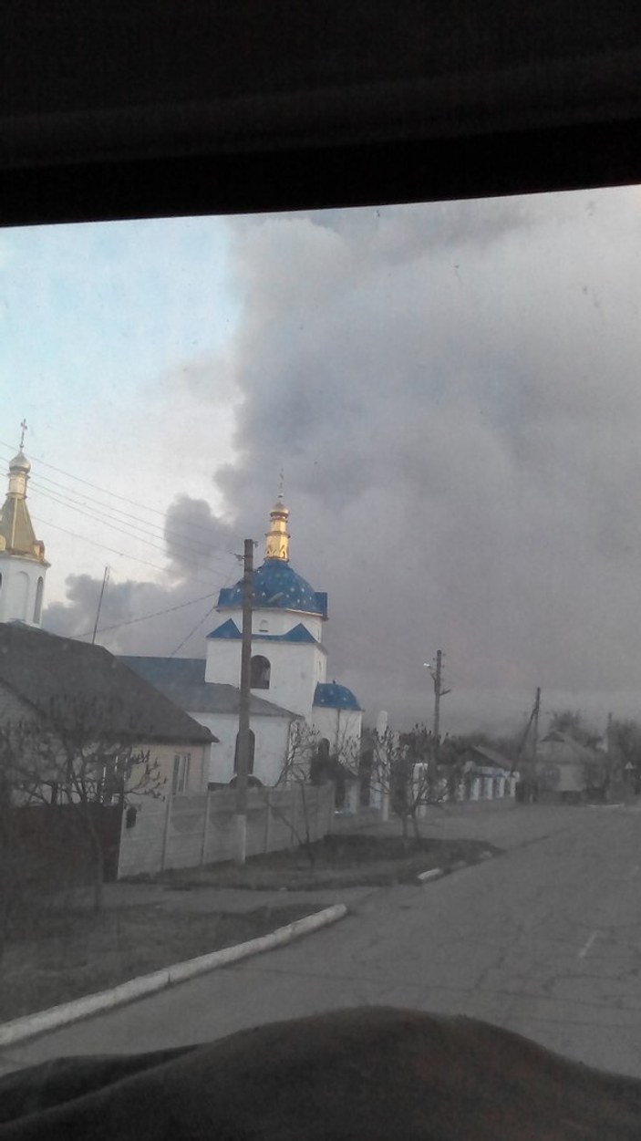 Ukrayna'da büyük yangın