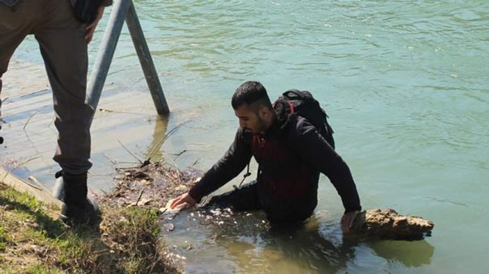 Jandarmadan yüzerek kaçmak isteyen Suriyeli pişman oldu