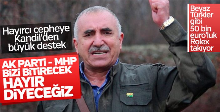 Terör örgütü PKK'dan Kürtlere referandum tehdidi