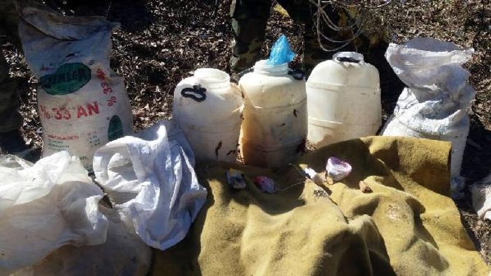 PKK'nın yola tuzakladığı 2 tonluk bomba imha edildi