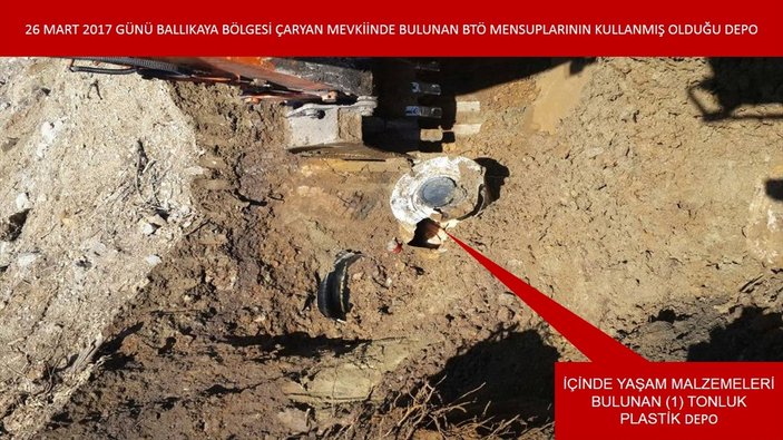 Şırnak'ta PKK'ya ait 1 ton yaşam malzemesi bulundu