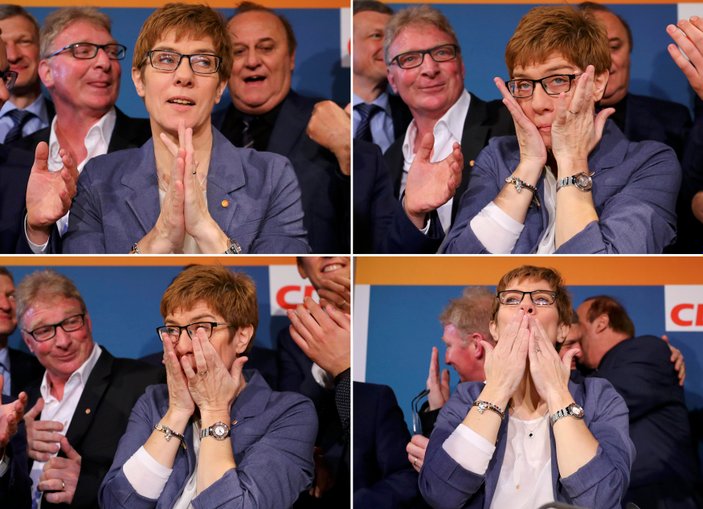 Angela Merkel ilk sınavını geçti