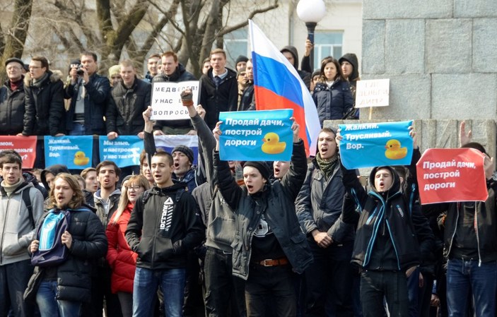 Rusya'dan protesto gösterileriyle ilgili açıklama