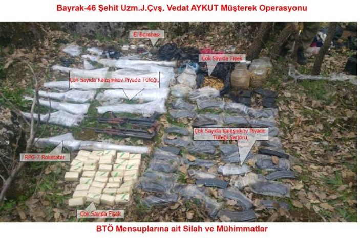 Diyarbakır'da PKK sığınakları ele geçirildi