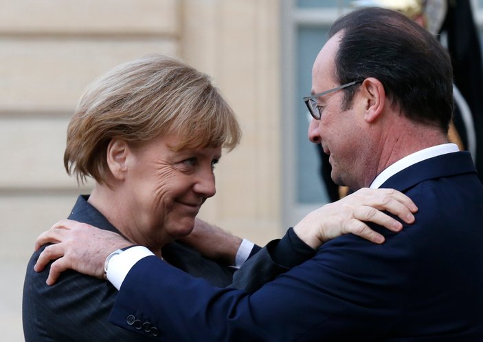 Merkel ve Hollande'den ortak Suriye açıklaması