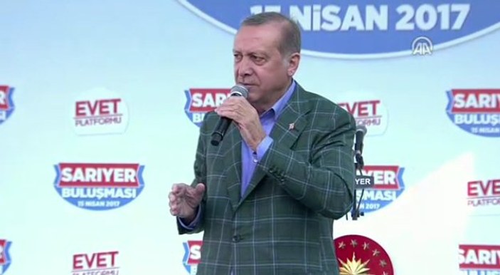 Cumhurbaşkanı Erdoğan'ın son durağı Sarıyer oldu