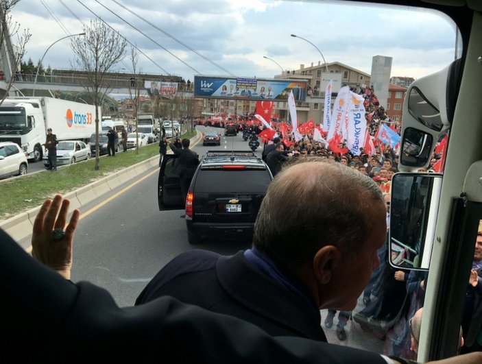 Ankara'da Cumhurbaşkanı'na coşkulu karşılama