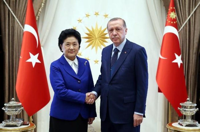 Cumhurbaşkanı Çinli Başbakan Yardımcısı'nı kabul etti