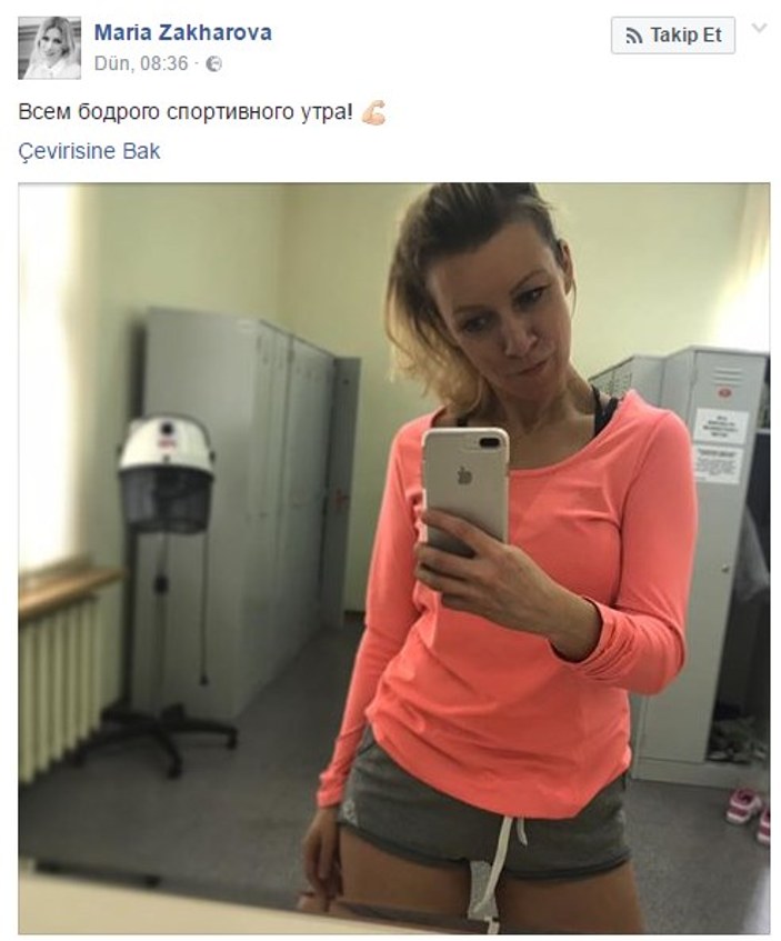 Rus sözcü Zaharova: Her sabah spor yaparım