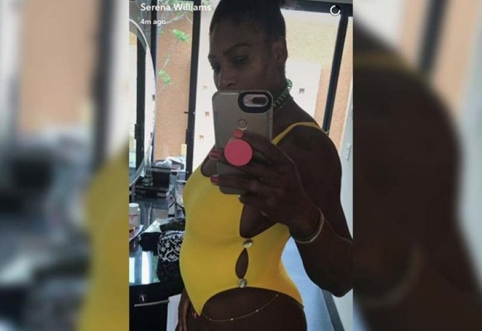 Serena, hamilelik fotoğrafını yanlışlıkla paylaşmış