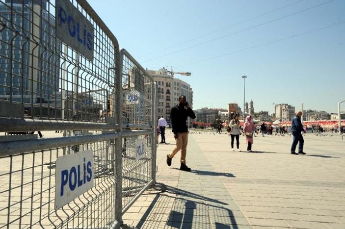 Taksim'de 1 Mayıs güvenlik önlemi hazırlıkları