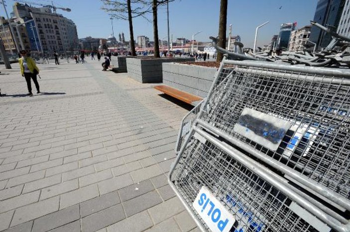 Taksim'de 1 Mayıs güvenlik önlemi hazırlıkları