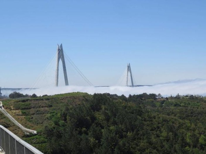 Yavuz Sultan Selim Köprüsü'nde yoğun sis
