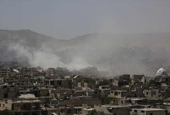 Şam'da Esed güçleri ile muhalifler arasında çatışmalar