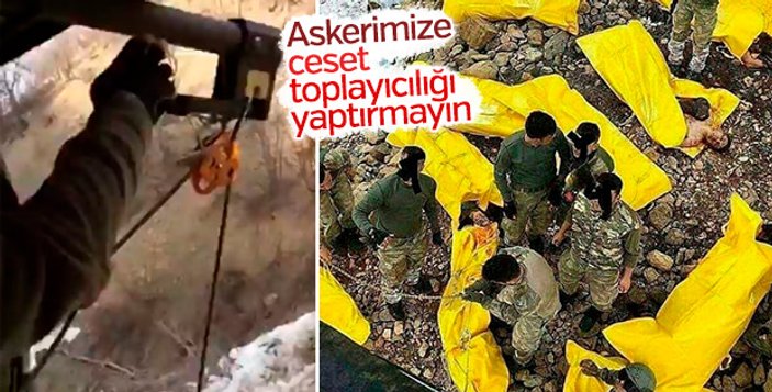 Tunceli'de teröristlere cesetleri toplatıldı