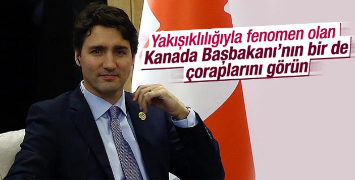 Trudeau'nun renkli çorapları katıldığı törene damga vurdu