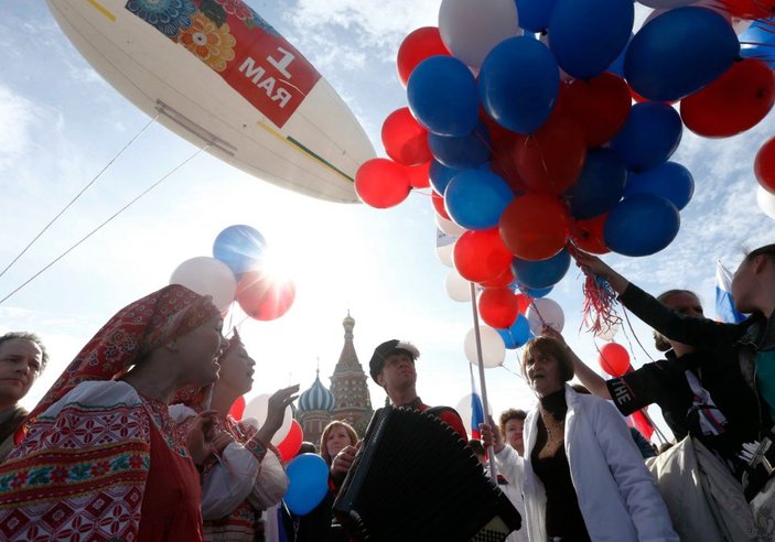 Rusya'da 1 Mayıs kutlamaları başladı
