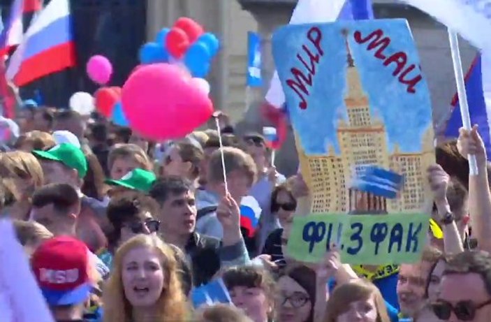 Rusya'da 1 Mayıs kutlamaları başladı